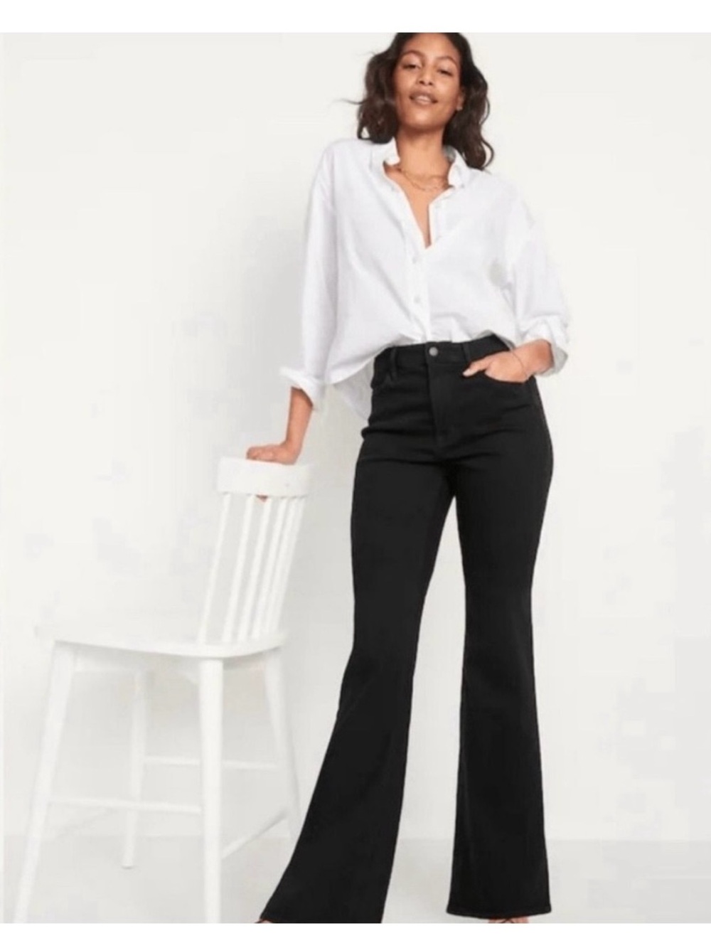 Old Navy High-Rise Flare Jeans - excellent condition size 10